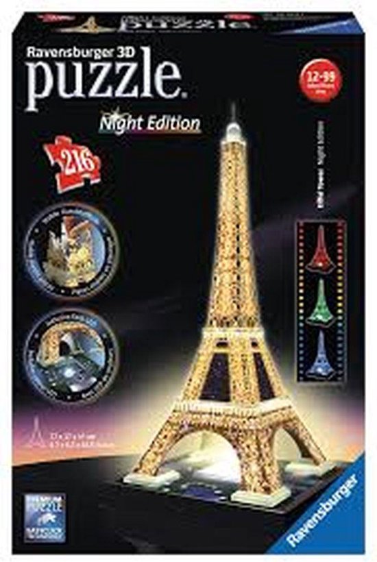 Ravensburger 3D Puzzel Eiffeltoren Bij Nacht