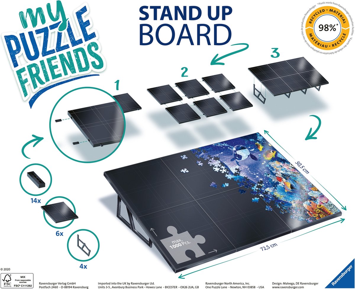 Ravensburger Puzzel Ezel 72X51 Cm - Zwart