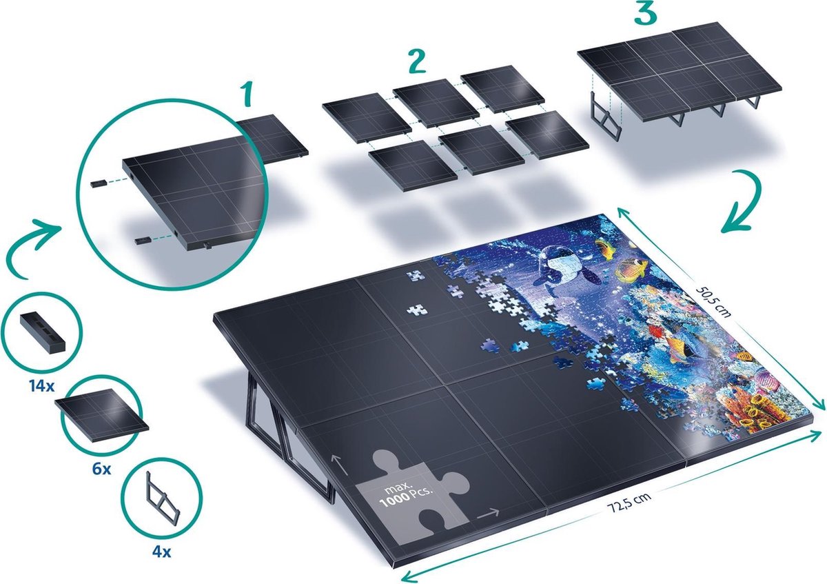 Ravensburger Puzzel Ezel 72X51 Cm - Zwart