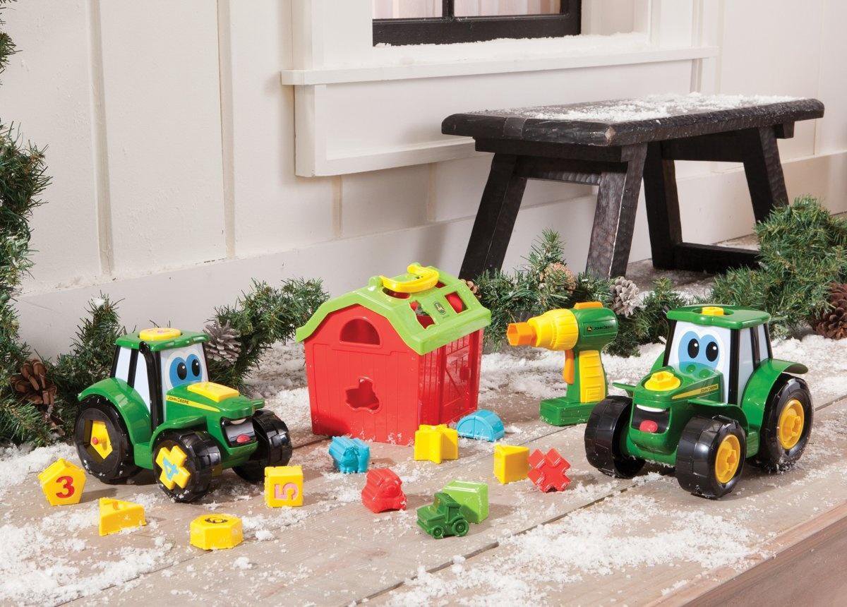 Tomy John Deere Bouw Een Johnny Tractor - Groen