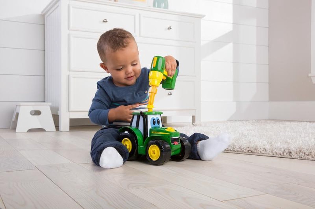 Tomy John Deere Bouw Een Johnny Tractor - Groen