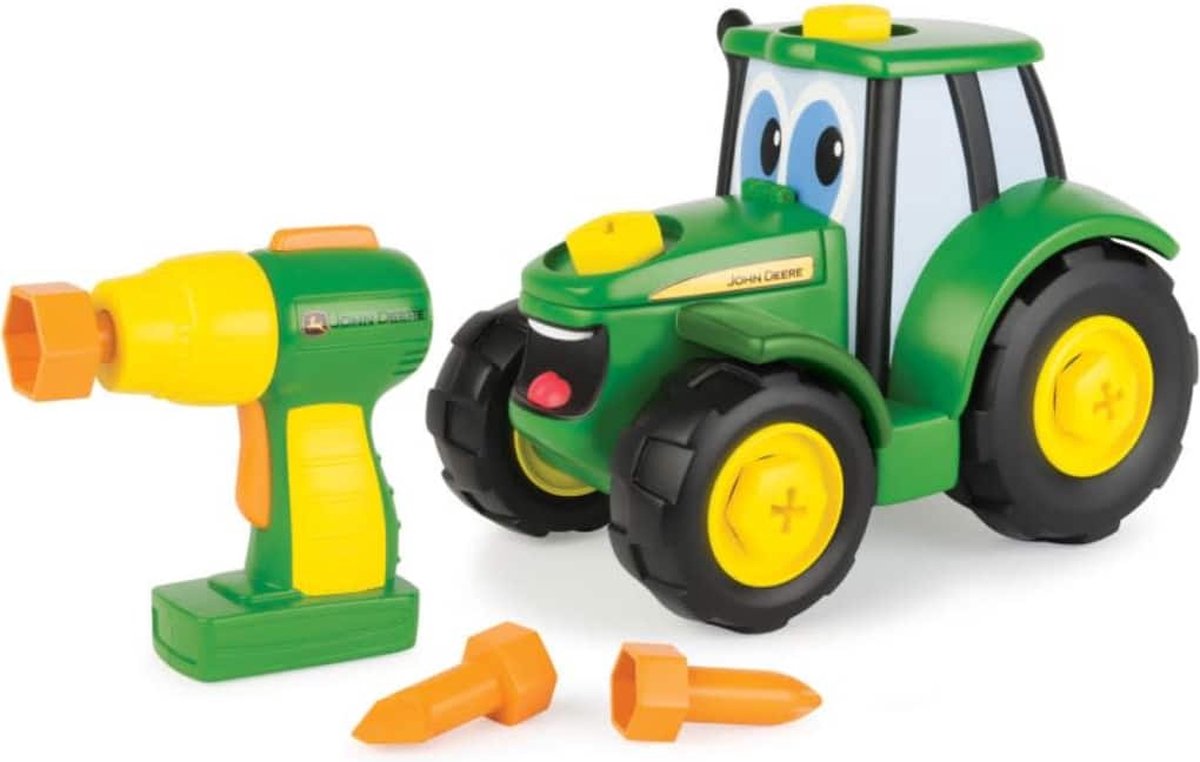 Tomy John Deere Bouw Een Johnny Tractor - Groen