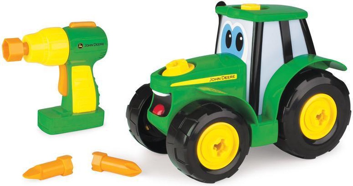 Tomy John Deere Bouw Een Johnny Tractor - Groen