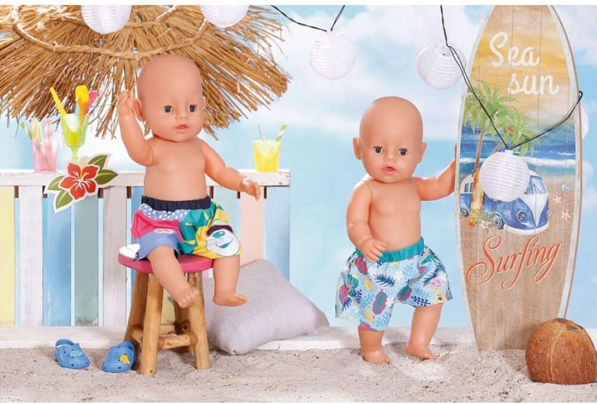 Zapf Baby Born Holiday Zwembroek Assorti 43 Cm