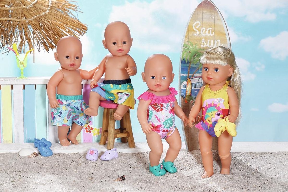 Zapf Baby Born Holiday Zwembroek Assorti 43 Cm