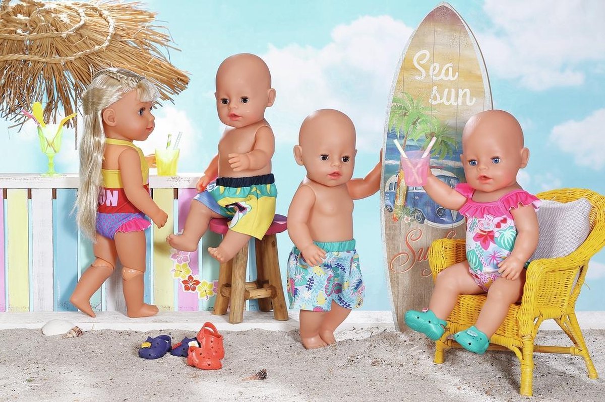 Zapf Baby Born Holiday Zwembroek Assorti 43 Cm