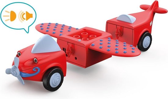 Toddys Leo Loopy 3 Delen Licht En geluid Met Frictie-aandrijving - Rood