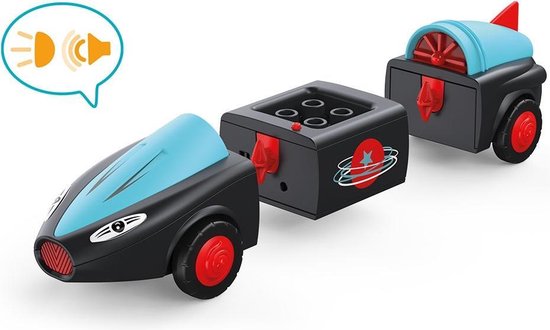 Toddys Sam Speedy 3 Delen Licht En Geluid Met Frictie-aandrijving - Zwart