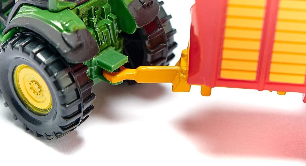 Siku Tractor John Deere Met Hooiwagen - Groen