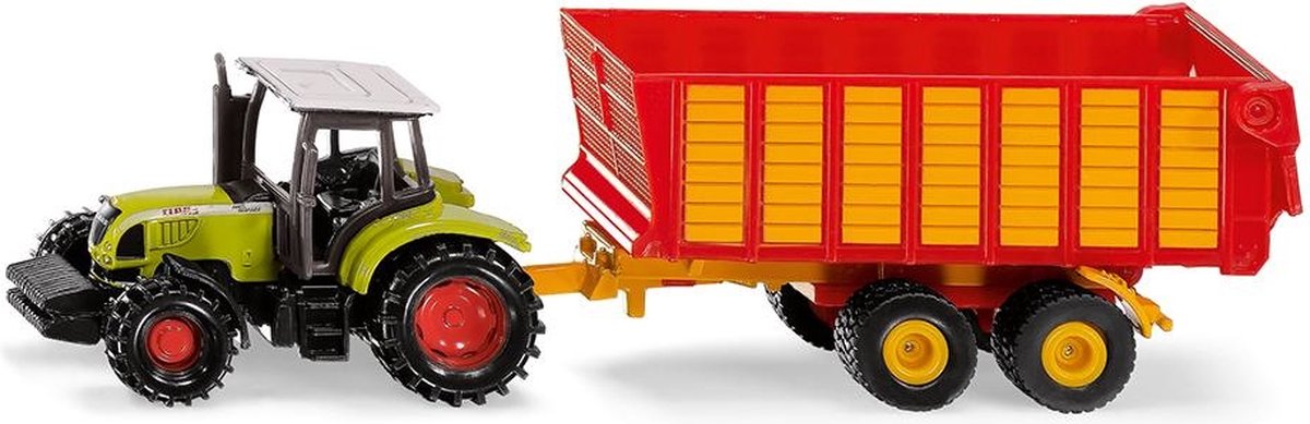 Siku Tractor John Deere Met Hooiwagen - Groen