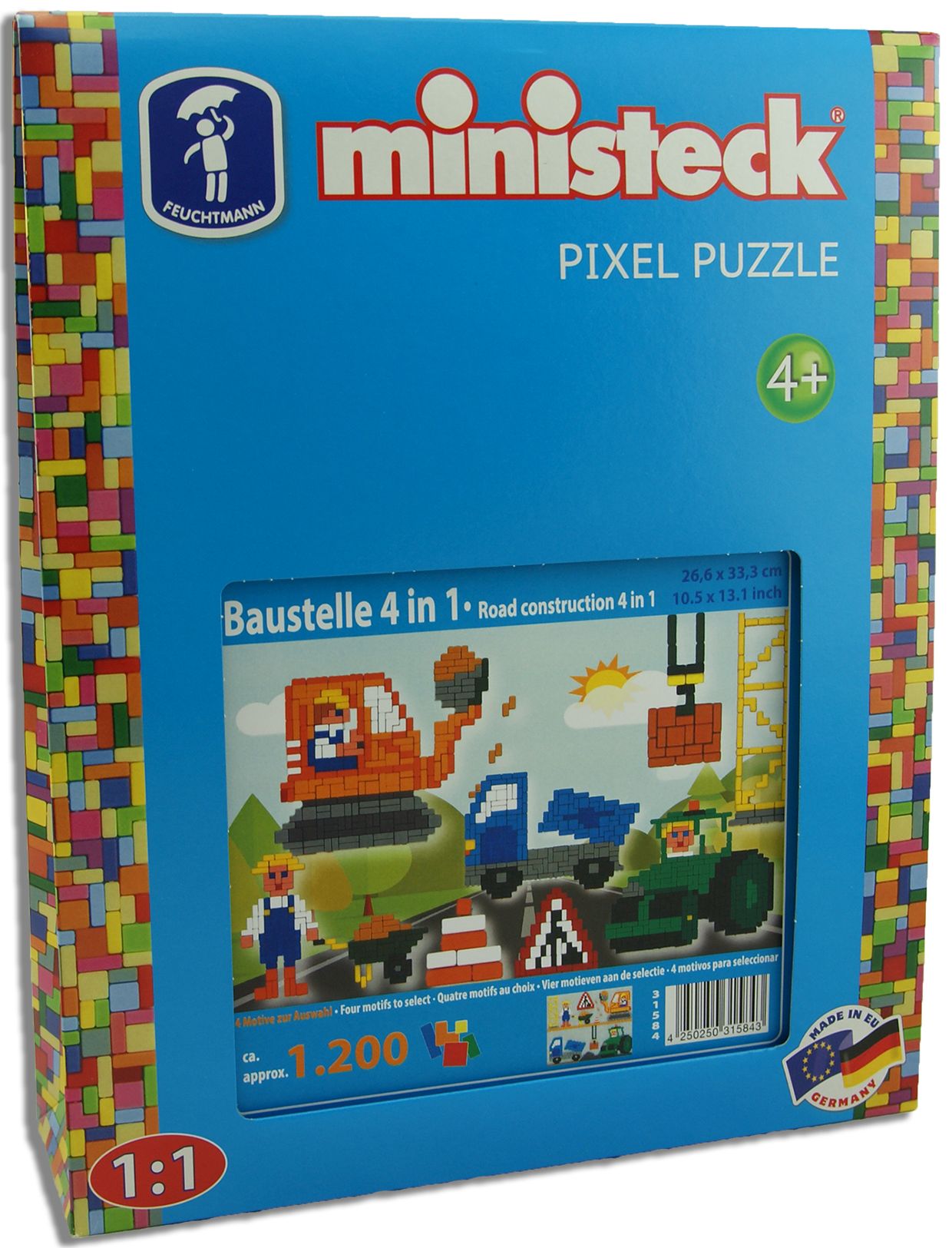 Ministeck Bouwplaats XL 4-in-1 1200-delig
