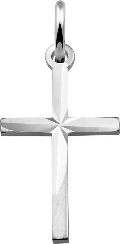 Lucardi Zilveren hanger kruis