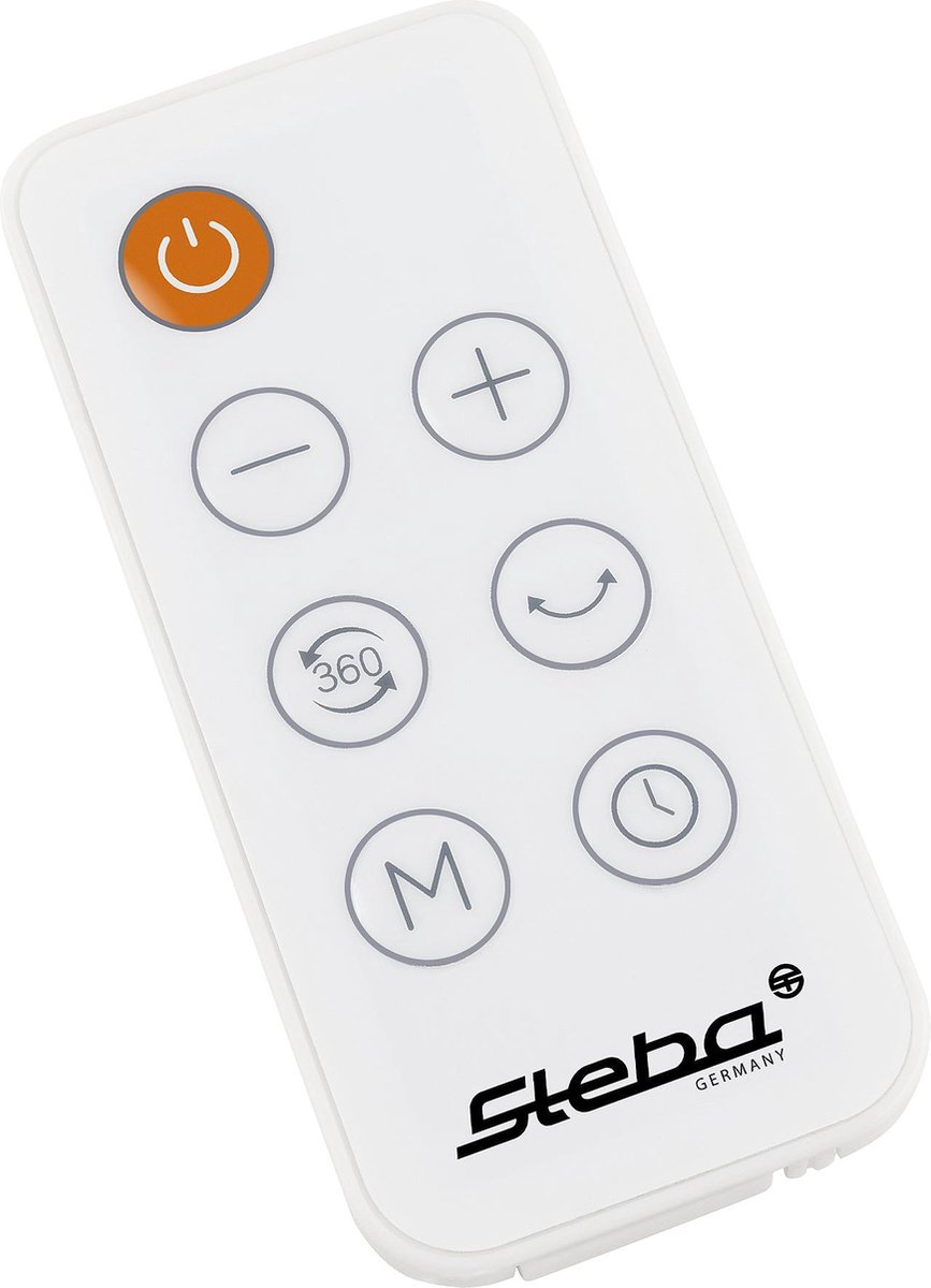 Steba Germany - Steba VT360 Twist - Tafelventilator - 360° - Afstandsbediening -/Wit - Zwart