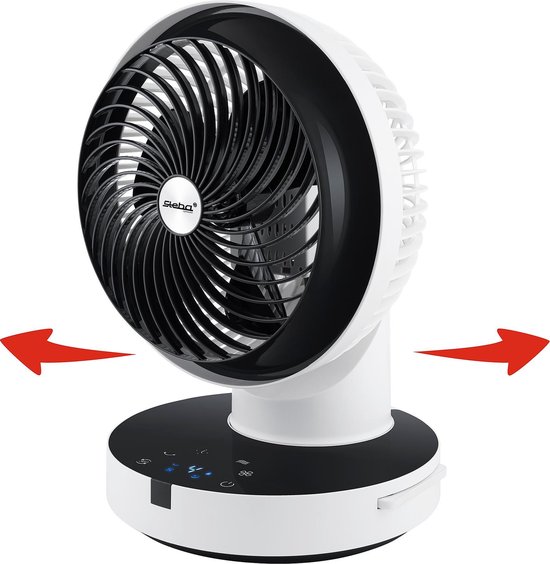 Steba Germany - Steba VT360 Twist - Tafelventilator - 360° - Afstandsbediening -/Wit - Zwart