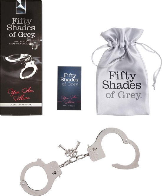 FIFTY SHADES You are Mine - Metal Handcuffs - Grijs