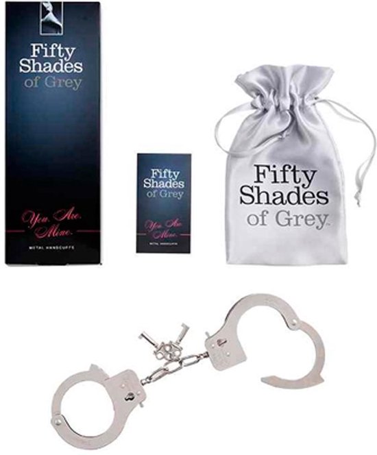 FIFTY SHADES You are Mine - Metal Handcuffs - Grijs