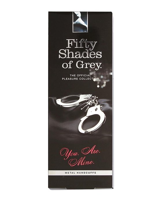 FIFTY SHADES You are Mine - Metal Handcuffs - Grijs