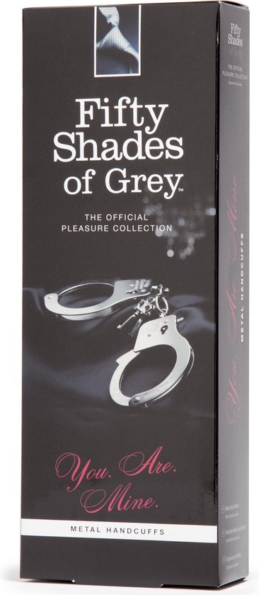 FIFTY SHADES You are Mine - Metal Handcuffs - Grijs