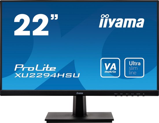 iiyama ProLite XU2294HSU-B1 LED display 54,6 cm (21.5'') 1920 x 1080 Pixels Full HD Flat Mat - Zwart