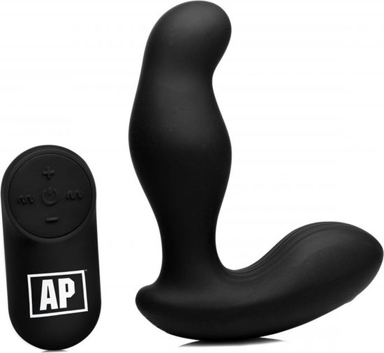 Alpha-Pro P-Gyro Roterende Prostaat Vibrator - Zwart