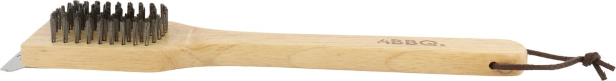 Orange85 Barbecue schoonmaak borstel hout met schraper
