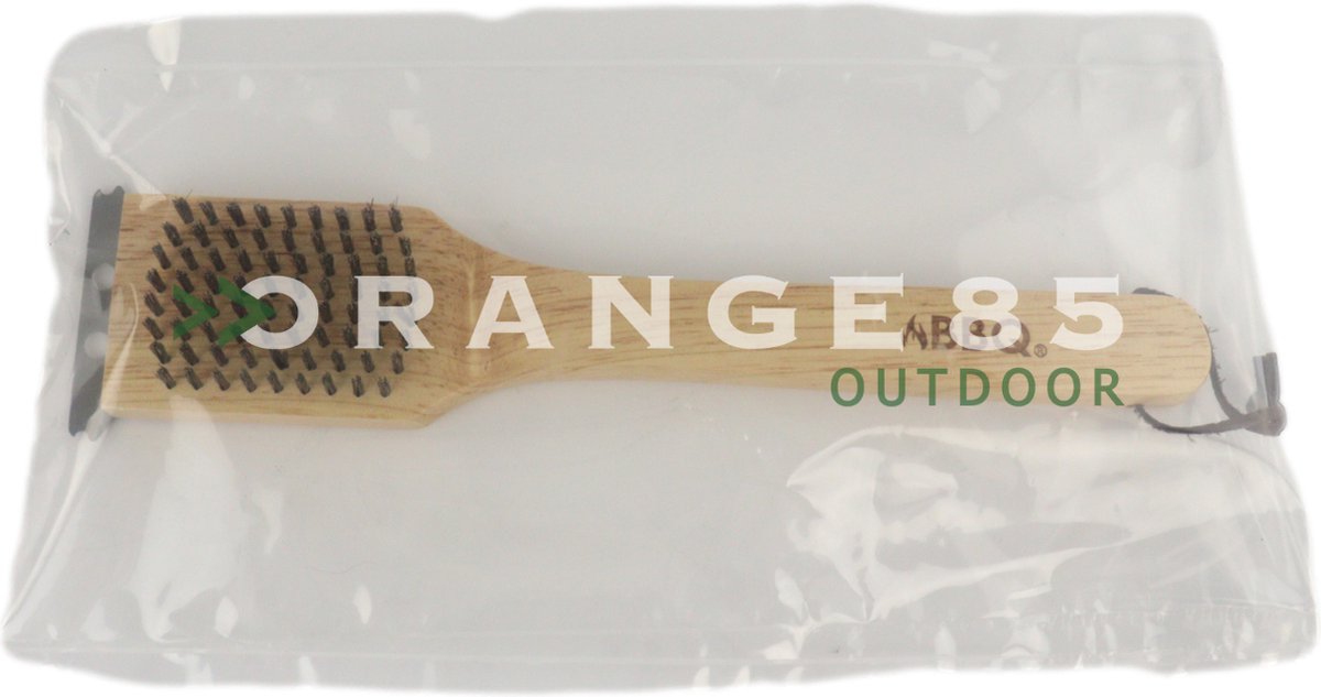 Orange85 Barbecue schoonmaak borstel hout met schraper