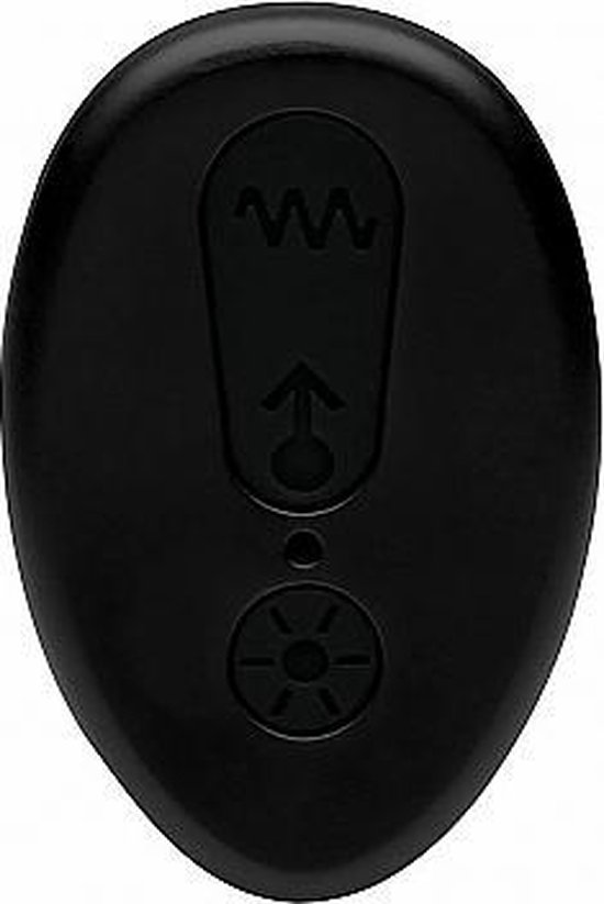 Under Control Stotende Anaal Plug met Afstandsbediening - Zwart