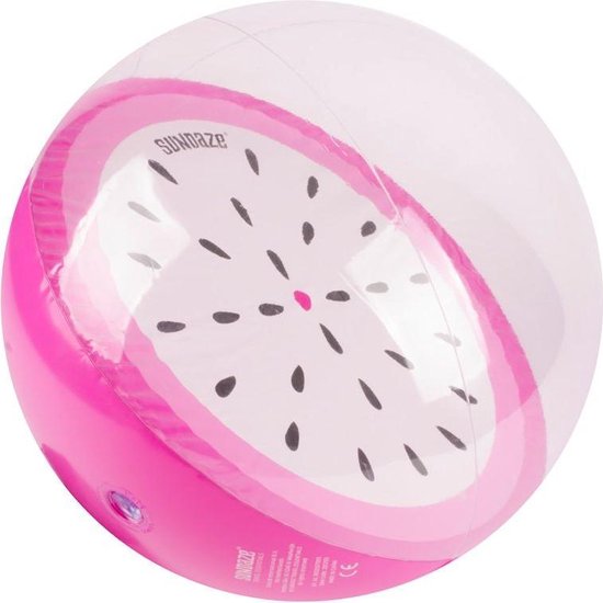 Sundaze strandbal passievrucht PVC 30 cm - Roze