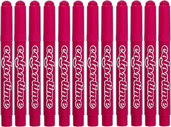 Colortime stiften lijndikte 5 mm 12 stuks - Roze