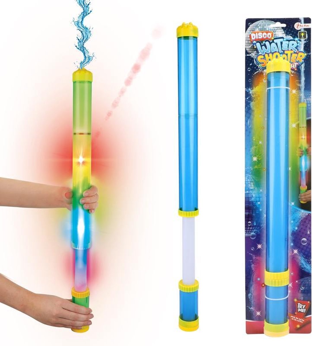 Toi-Toys waterspuiter Disco met licht junior 48 cm - Blauw
