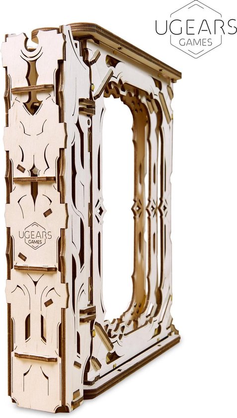 Ugears Houten Modelbouw Game Master Scherm met Dobbeltoren - Bruin
