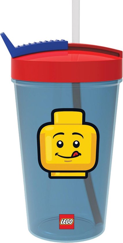 Lego Drinkbeker met rietje Iconic classic - Blauw