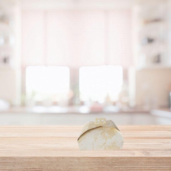 Orange85 Cake bewaardoos Opbergdoos Taartdoos vierkant 40x40cm 2 stuks - Wit