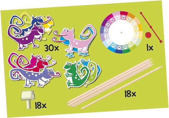 Totum kinderspel vang de kameleon junior 67-delig