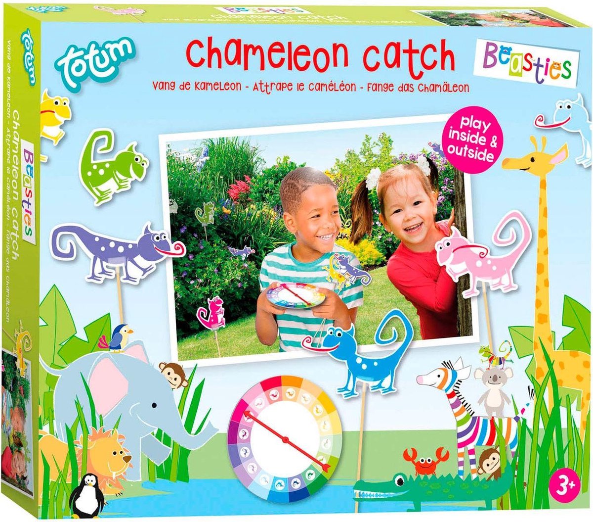 Totum kinderspel vang de kameleon junior 67-delig