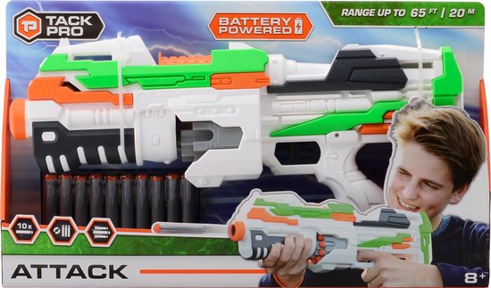 Tack Pro geweer Attack junior 45 cm 11-delig - Wit
