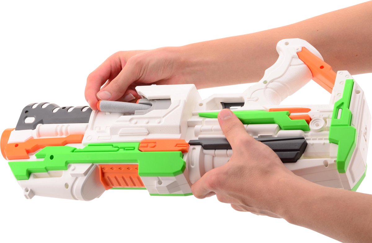 Tack Pro geweer Attack junior 45 cm 11-delig - Wit