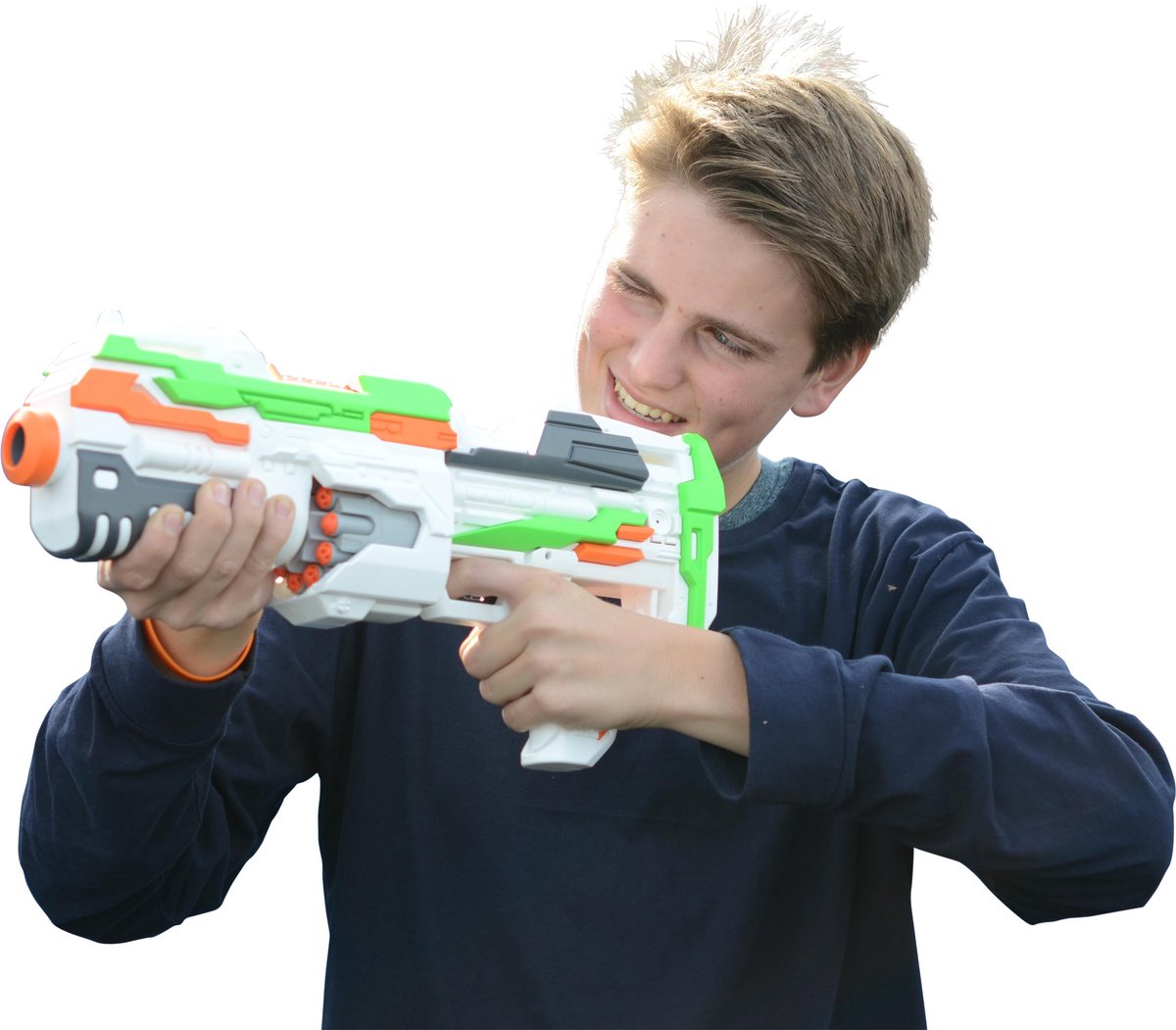 Tack Pro geweer Attack junior 45 cm 11-delig - Wit