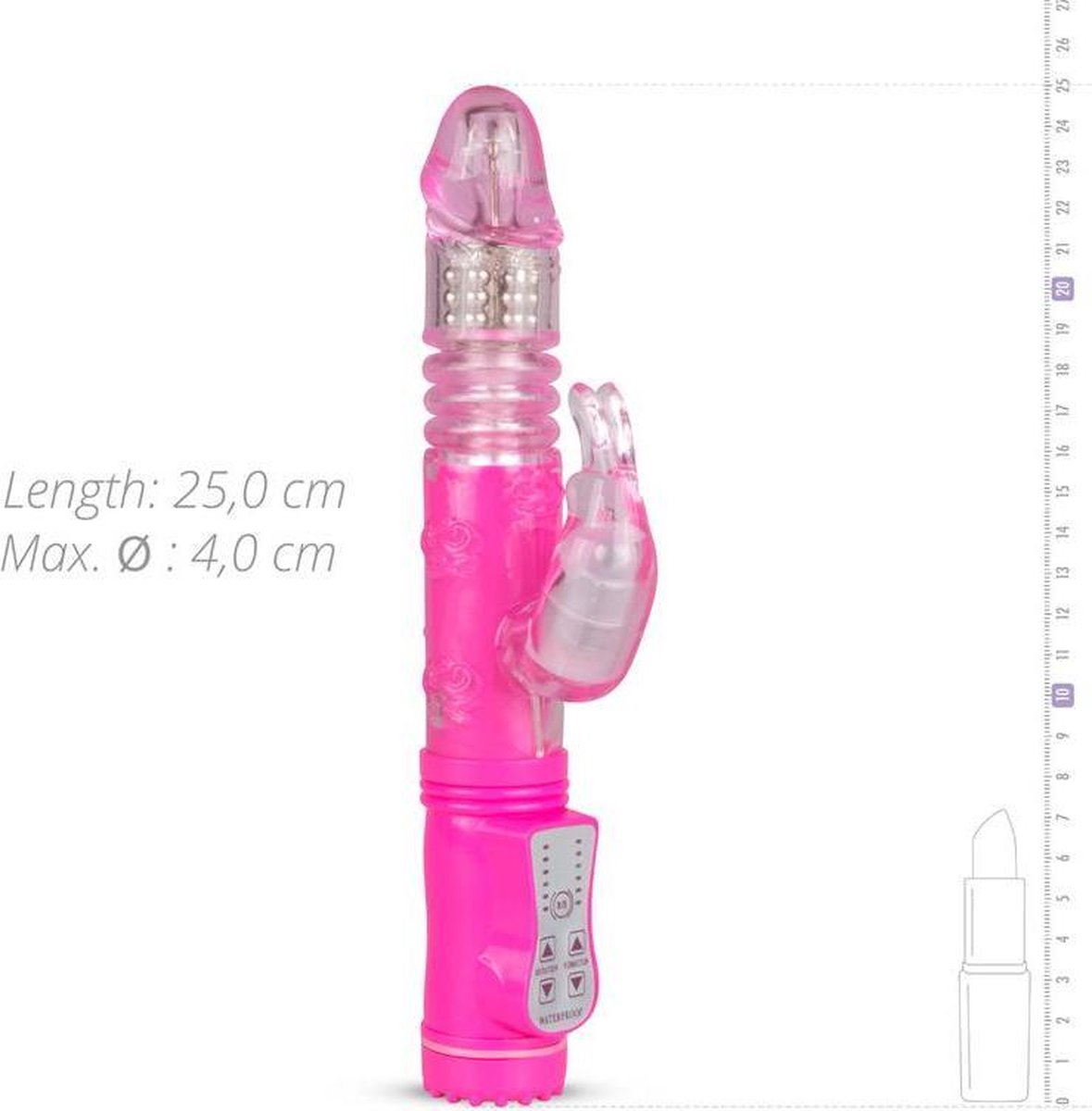 EasyToys Stotende Rabbit Vibrator - - Roze