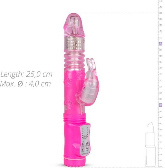 EasyToys Stotende Rabbit Vibrator - - Roze