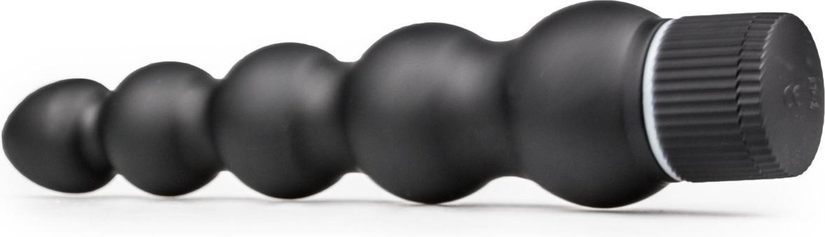 Doc Johnson Black Magic - 7 Inch Ribbed Vibe - Zwart