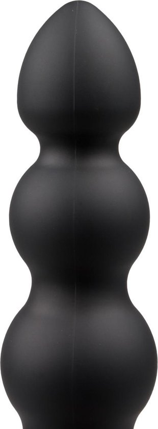 Doc Johnson Black Magic - 7 Inch Ribbed Vibe - Zwart