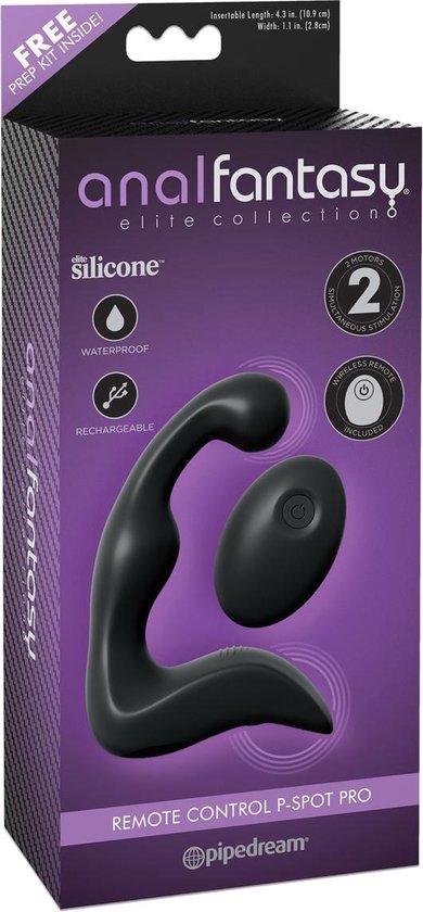 Anal Fantasy Remote Control P-Spot Pro - Prostaatvibrator - Zwart
