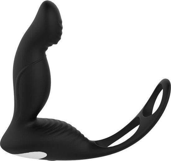 Dream Toys P-Pleaser Prostaat Vibrator met Cockring - Zwart