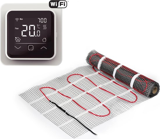 Ben Comforta Vloerverwarming 3 m² met Klokthermostaat - Wit