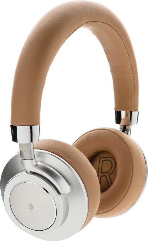 XD Xclusive koptelefoon Aria bluetooth PU/alu bruin/wit 3-delig