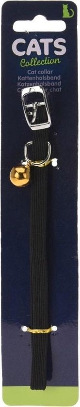 Orange85 Katten halsband met belletje - Zwart