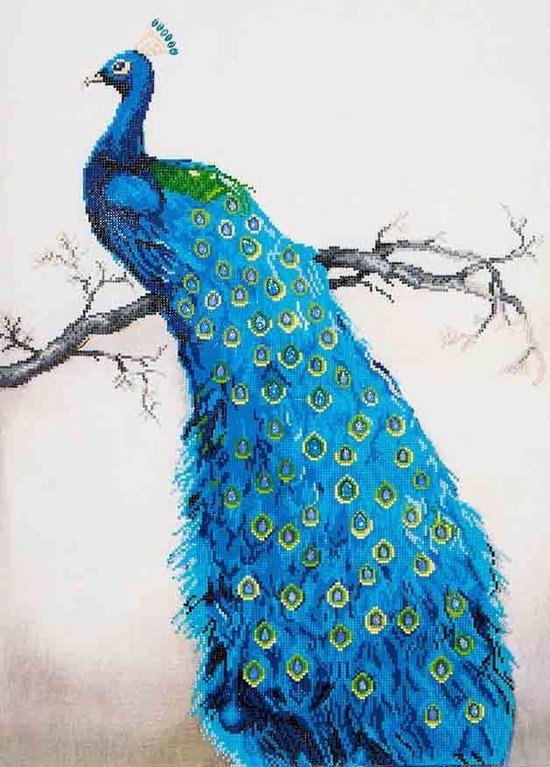 Diamond Dotz Blue Peacock : 60x84 cm