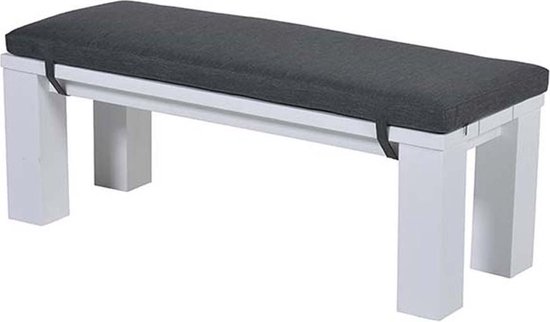 Garden Impressions Plaza lounge tuinbank 115,5x43xH40 cm - mat wit