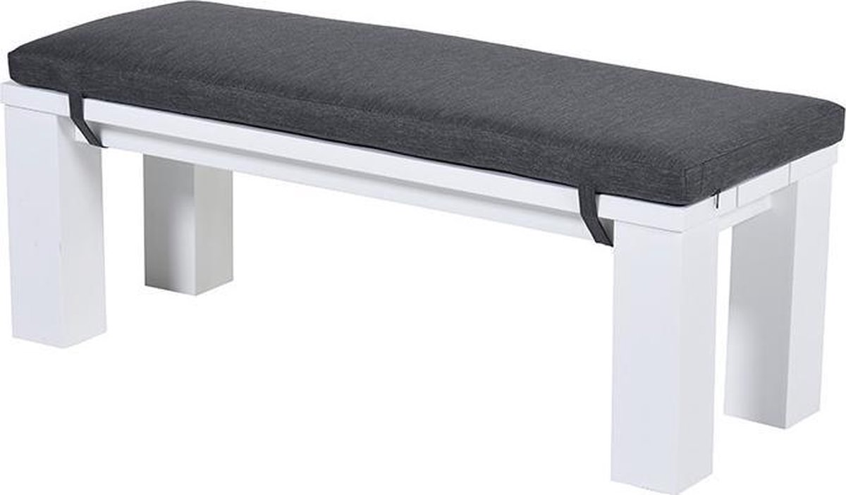 Garden Impressions Plaza lounge tuinbank 115,5x43xH40 cm - mat wit